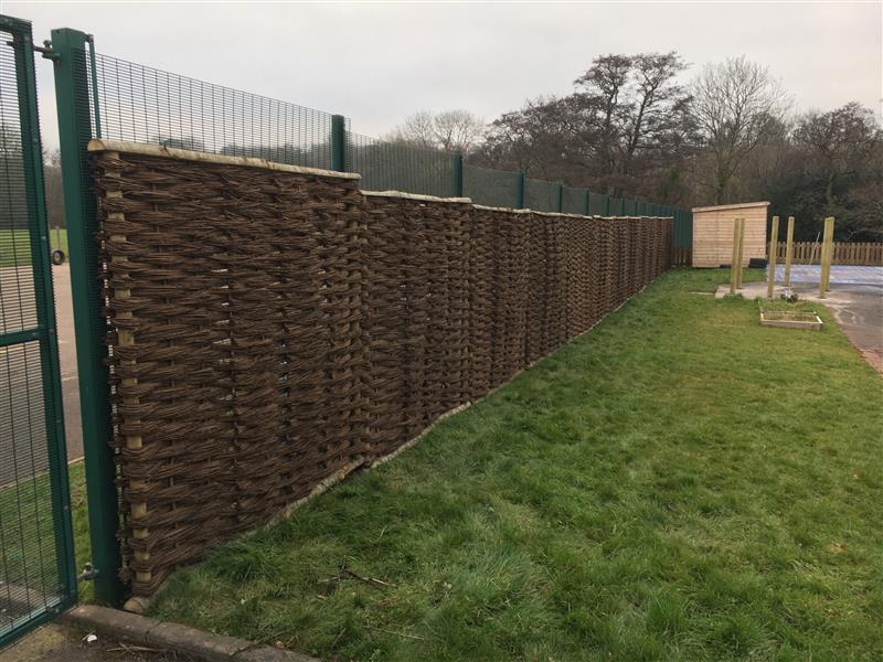 Metres of Willow Fencing